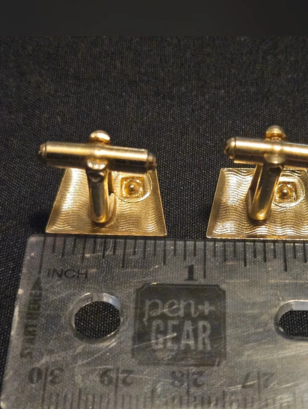 Vintage Mens Cufflinks Lot 3 Pairs Gold Tone Rhinestone Silver Tone Formal Tux